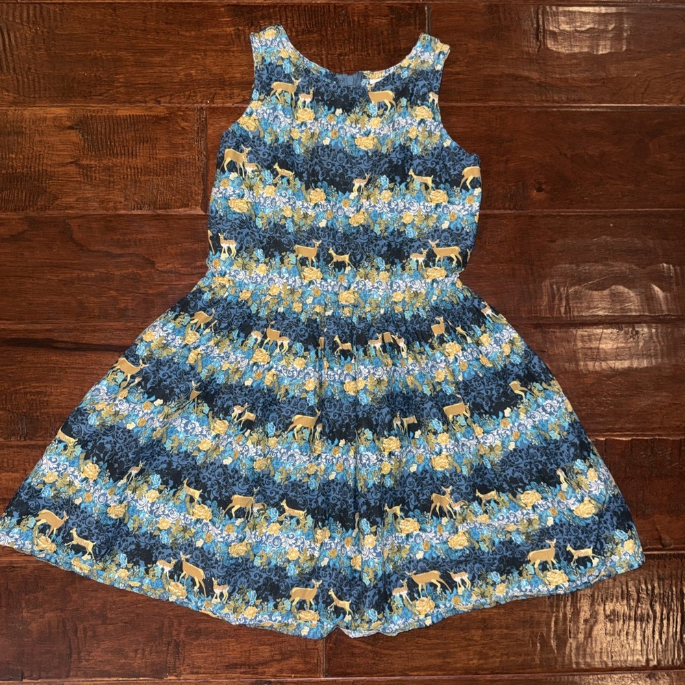 AMERICAN GIRL Dress like Your Doll Kaya Doe A Deer Dress Size 8 A-Line